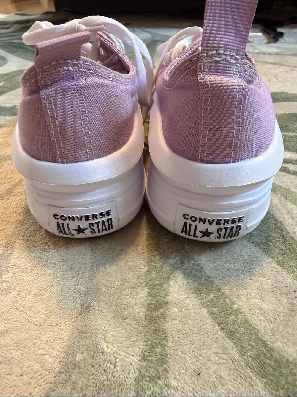 Girl’s Converse Lavender Low Top Platform Sneakers